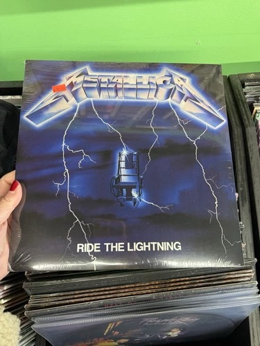 Metallica Ride The Lightning Walmart Electric Blue Vinyl Sealed package flaws