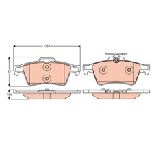 Satz Bremsbeläge Bremsklötze hinten für Mazda 3 BK BL 5 CR CW | 24278331