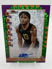 2024 Topps Finest Rookie Green Geometric Refractor /75 Isaiah Collier Auto RC