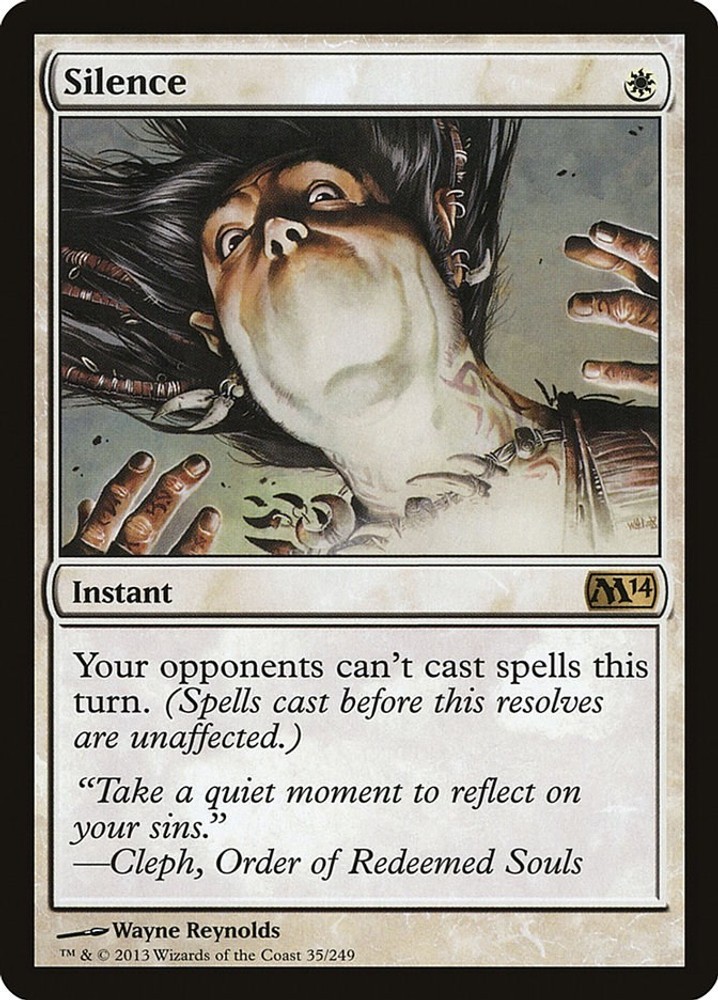 Silence Magic 2014 (M14) Foil MTG 35 MP