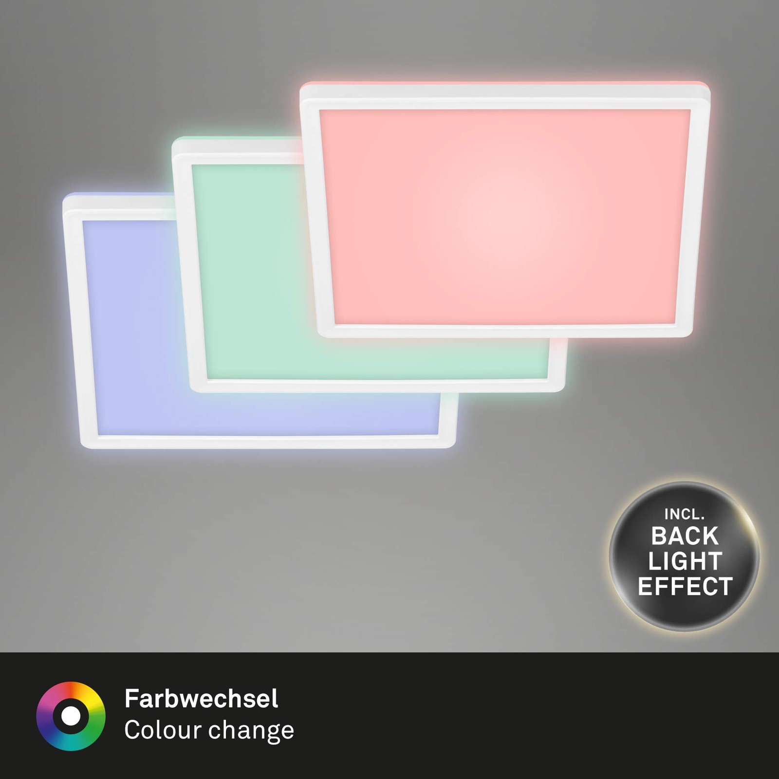 Plafonnier reglable RGB avec telecommande pour ambiance chambre