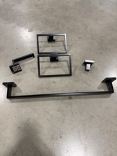 Modern Matte Black Towel Bar Rack Set Bathroom Towel Holder BULK SAVINGS