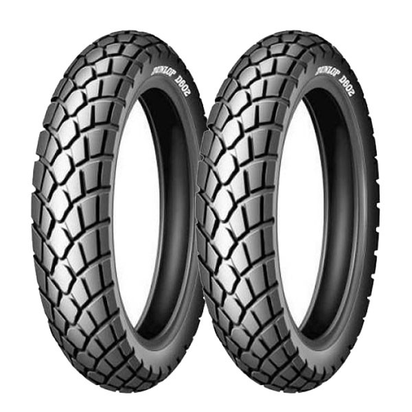 TYRE PAIR DUNLOP 100/90-18 56P + 130/80-17 65P D602