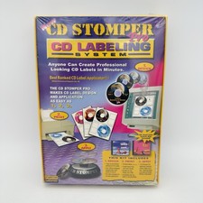 CD Stomper Pro CD Label Design Applicator System Kit PC  Mac Brand New Sealed