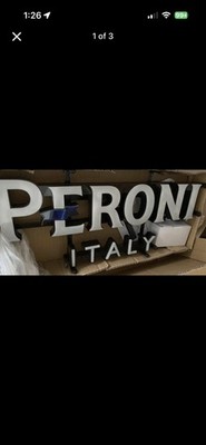 NEW-PERONI ITALY-ITALIAN BEER MOTION FLAG PUB LIGHT BAR SIGN LED PUB CLUB CIAO !