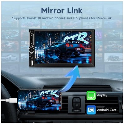 HD Touchscreen Car Stereo with Backup Camera
