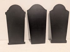 Tombstone Grave Black Craft Signs Halloween Three Black NWOT
