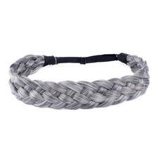 5 Strands Synthetic Hair Braided Classic Chunky Wide Plaited Headband Elastic St
