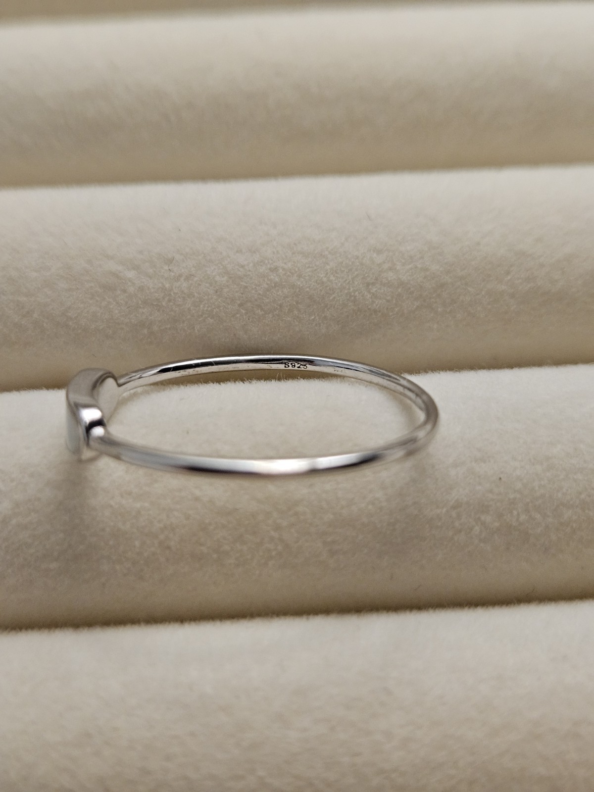 Silver 925 Ring Rectangle White Opal Bezel Settin… - image 10