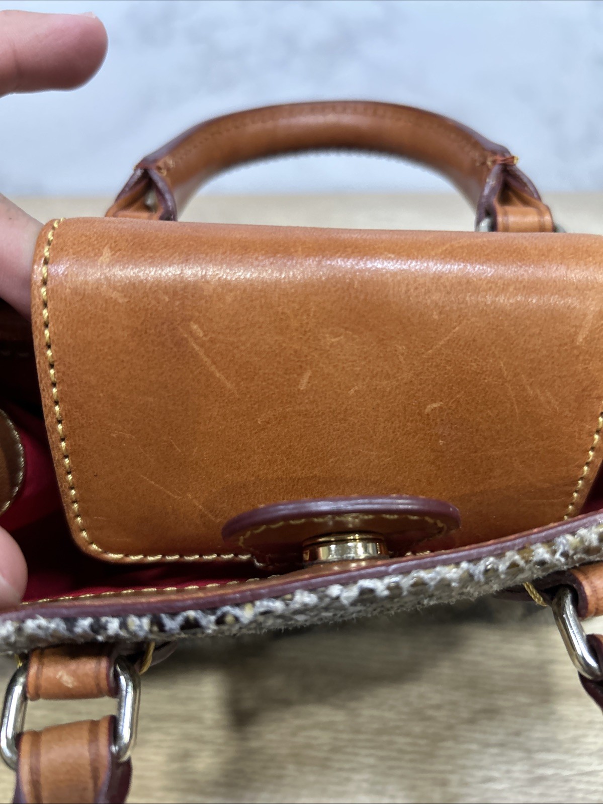 Dooney Bourke Janine Python Snake Print Leather M… - image 11