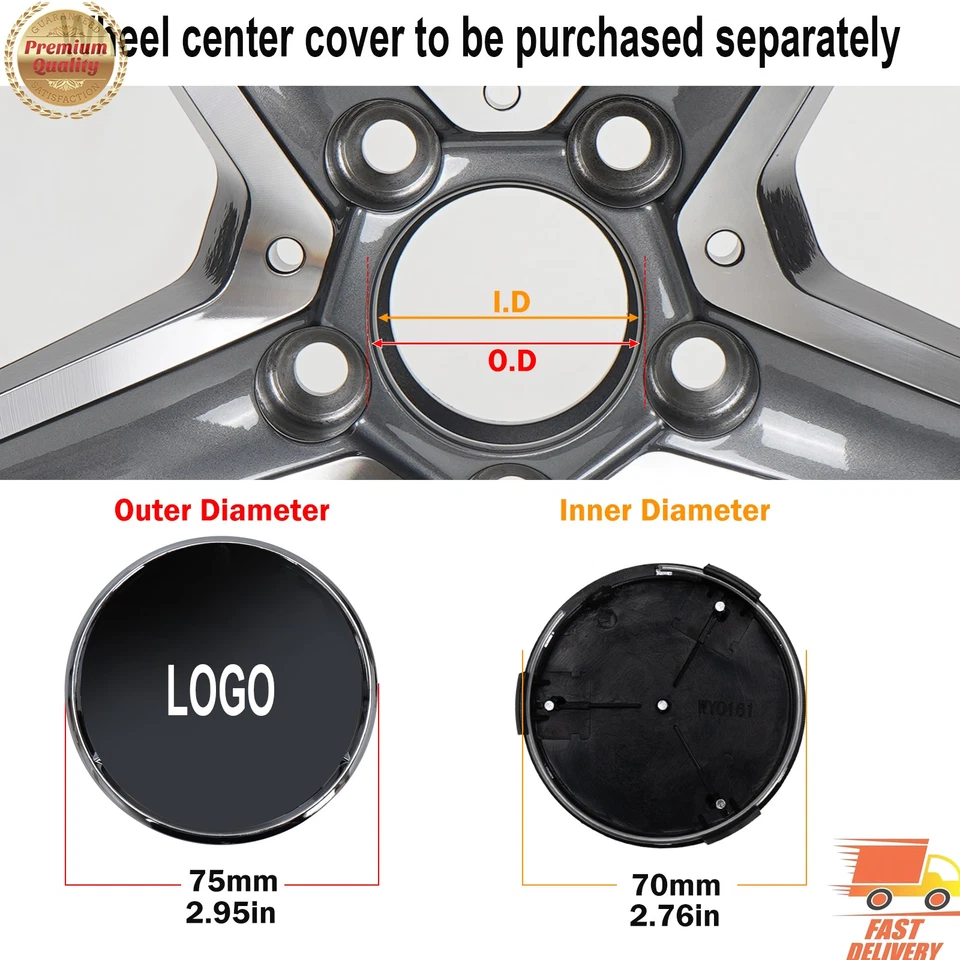 Llantas de aleación de 18" x 8,5" para Mercedes Benz C300 E300 E350 C43 AMG CLA250 Foto 3 de 4