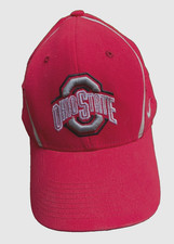 OSU Baseball Cap, Red Swoosh Fit Nike Team Ohio State Universal Fit Hat