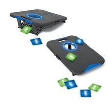 Go Gater Cornhole   Light-Up and Travel Versions Light-Up Board - Black/Blue