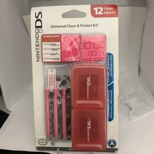 Power A Nintendo DS Universal Clean  Protect Kit Pink Brand New Sylus Cart Case