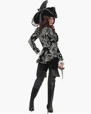 Black Thigh High Boot Covers - Vinyl - Pirate - Women - 2 Sizes
