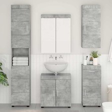 Ensemble d'armoire de salle de bain TULUM Bois d'ingénierie Armoire vidaXL vidaX