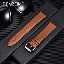Ultra Thin Genuine Leather Watch Strap 8mm 10mm 12mm 14mm 16mm 18mm 20mm 22mm