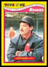1989 Topps Toys R Us Rookies #23 Jody Reed RC Rookie Card QTY Available. rookie card picture