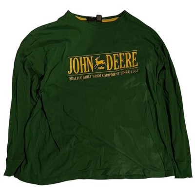 John Deere Green & Yellow Long Sleeve Graphic T-Shirt XXL