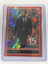 DON CHANEY knicks 2025 Leaf 15th NSCC Anniversary '92 GLS Lava Red 3/3 (Y)
