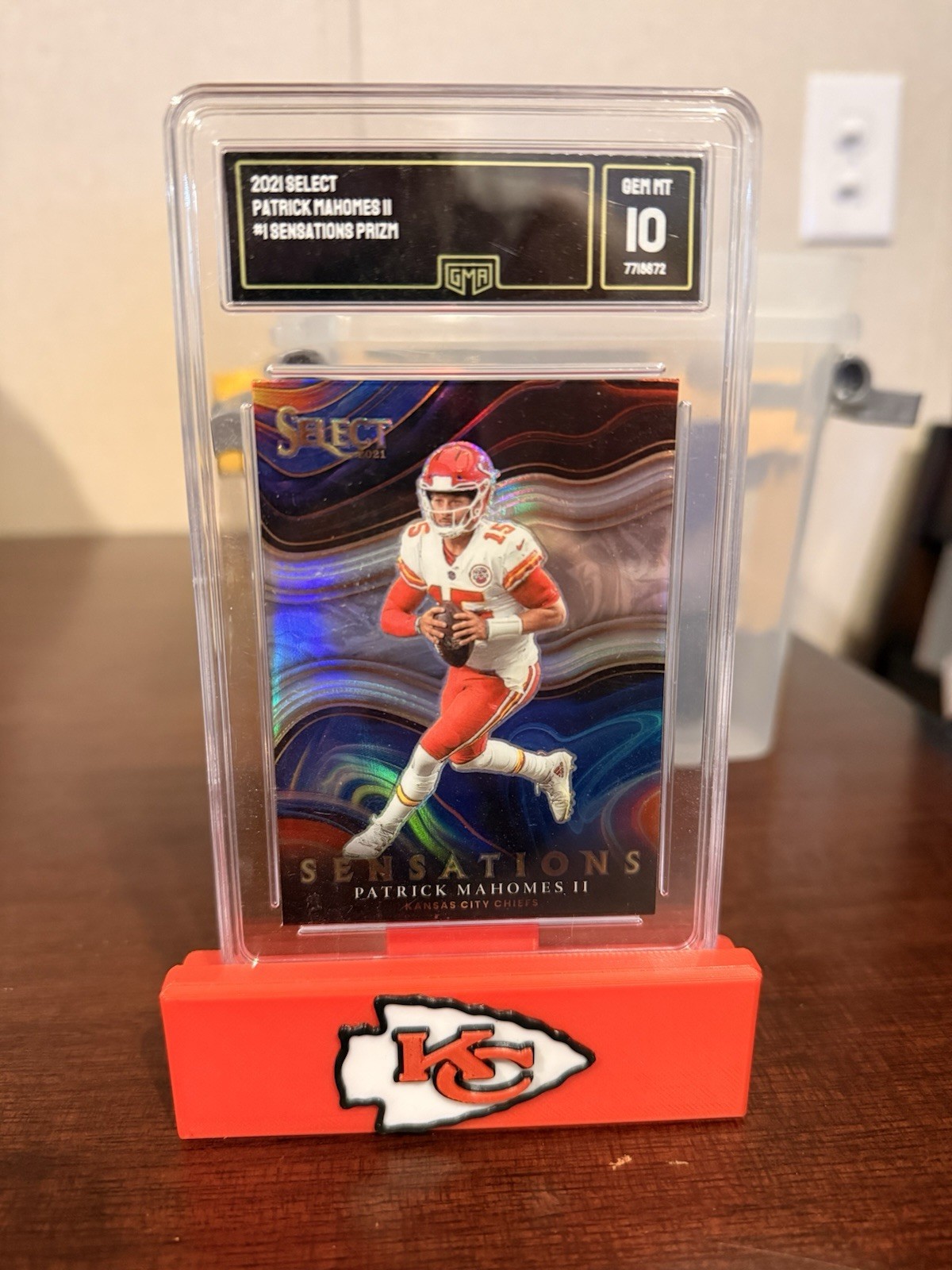 2021 Panini Select - Sensations Patrick Mahomes II #SEN-1 Silver Prizm
