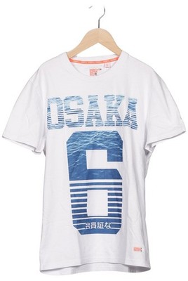 Superdry T-Shirt Herren Oberteil Shirt Sportshirt Gr. M Baumwolle Weiß #5n0rlot