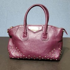 Borsa a tracolla DUDU viola borchiata