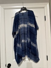 Lane Bryant Blue Tassel Kimono