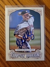 2014 Topps Gypsy Queen Brett Oberholtzer Signed IP Auto Baseball Houston Astros