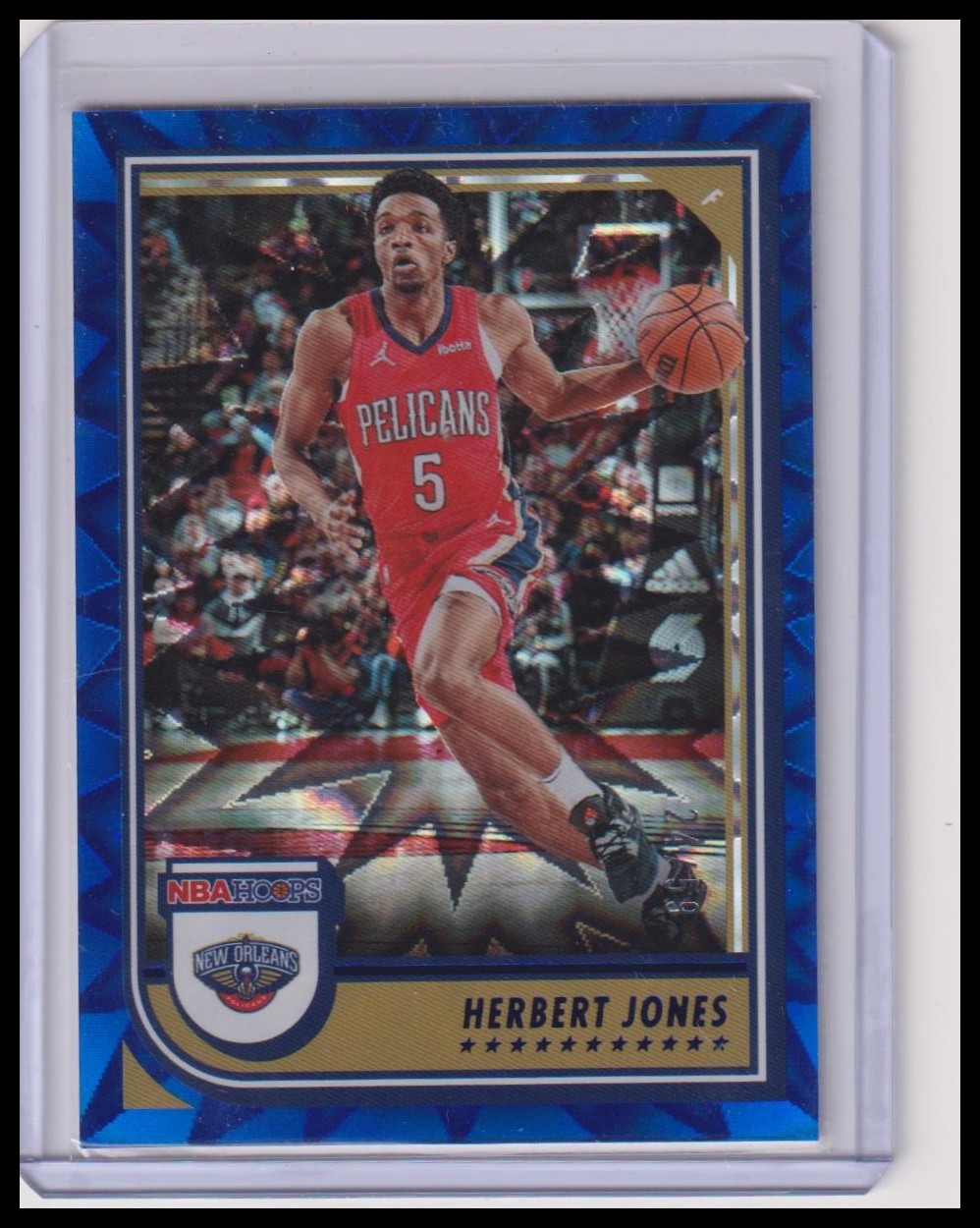 2022-23 Hoops Herbert Jones /59 #144 Blue Explosion Numbered Pelicans