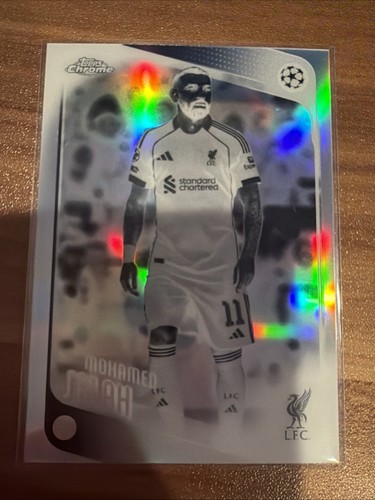 2025-26 Topps Chrome UEFA Club Competitions Mohamed Salah Negative Refractor SP
