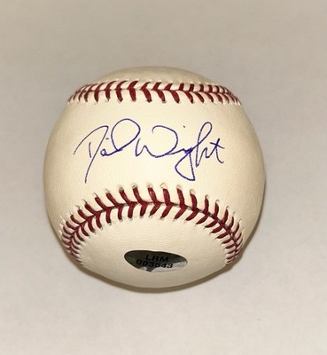 David Wright Signed Bud Selig MLB Baseball with COA New York Mets