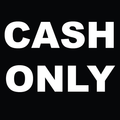 Cash Only Sign 8" x 8" | eBay