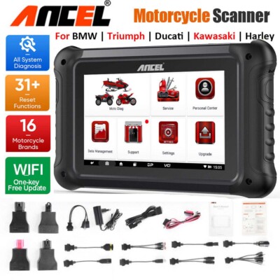ANCEL MT700 PROFI Motorrad Diagnosegerät OBD2 Scanner Tester Für BMW DUCATI KTM