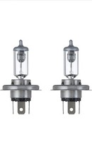 2 x H4 Bulb Fits Ford Fiesta ST MK6 2002-2008 Halogen Headlight High Low Bulbs