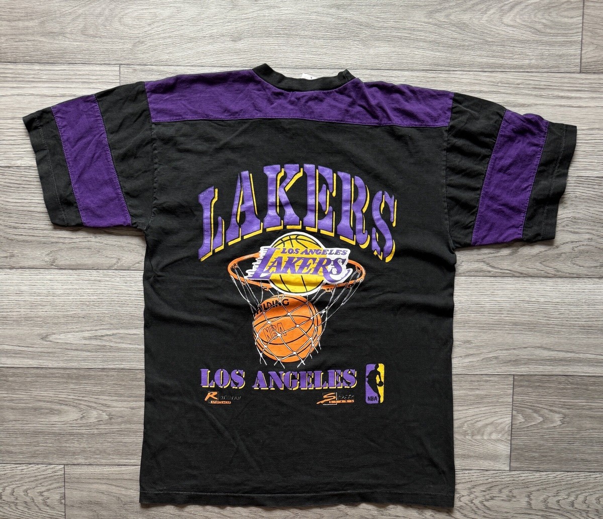 90s vintage Los Angeles Lakers NBA レイカーズ Vintage 90s Los Angeles Lakers All Over Print Miller Made In USA