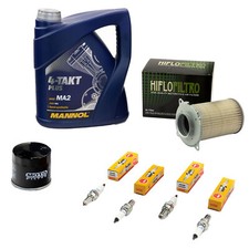 Wartung für Suzuki GSX 750 AE 1998-2003 Öl 4L Set Luftfilter Ölfilter Zündkerzen