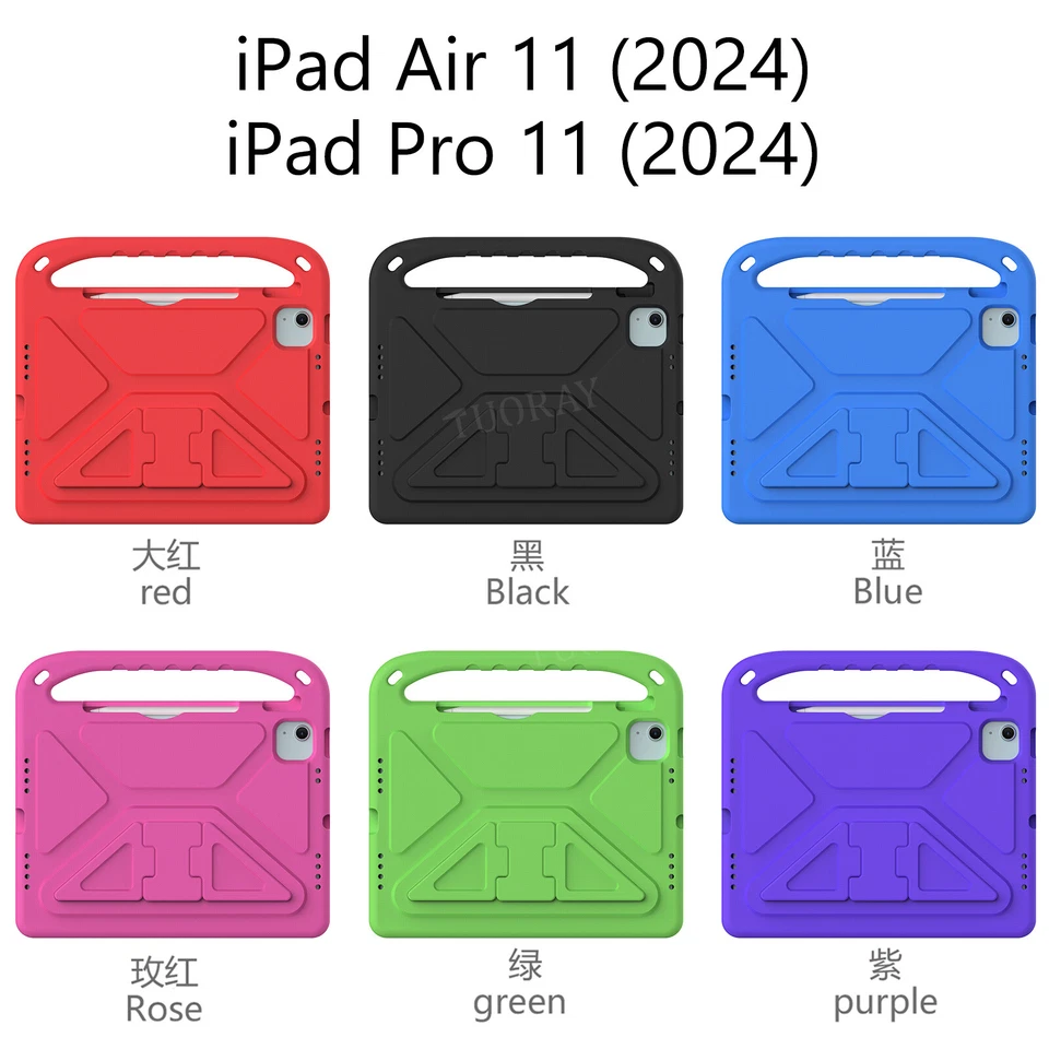 Kids EVA Case Cover For iPad Air 13 11 M3 2025 11th 10th 9th 8th 7th Gen Mini6th - Image 2 of 4