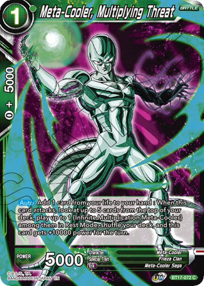 dragon ball super card game meta cooler deck Nucleus of Evil Meta-Cooler Core R main image 0