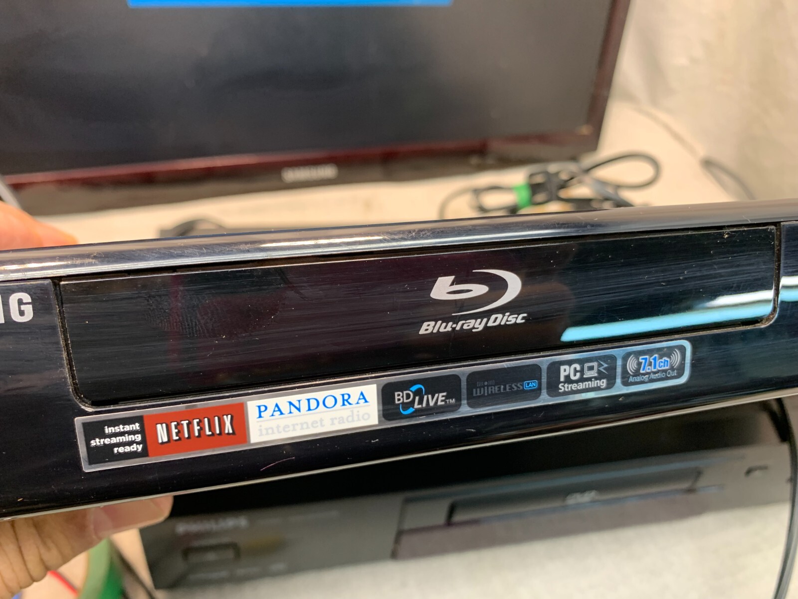 Samsung BDP3600 Blue Ray DVD Video Disc Player HDMI Wireless HD BD