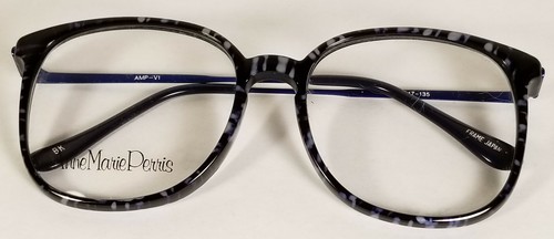 ANNE MARIE PERRIS AMP V1 Blue And White Design Eyeglass Frames 52□17-135 NOS - Picture 10 of 11