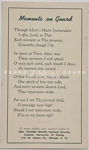 Moments on Guard, Vintage Holy Devotional Leaflet.