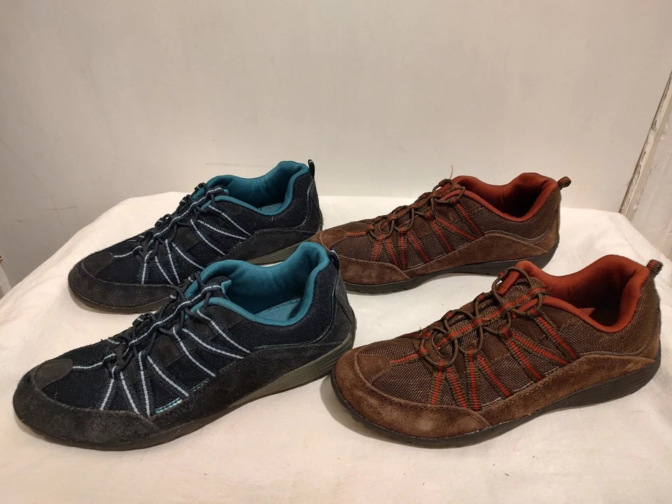 2 ZAPATILLAS CROFT & BARROW BORGOÑA/MARRÓN Y AZUL/VERDE AZULADO MUJER TALLA 6 MED Foto 2 de 4