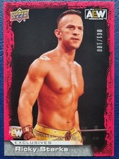 2022 AEW Ricky Starks Red Exclusives /100 Trading Card Upper Deck Mint #74146