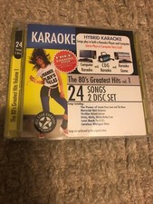 The 80's Greatest Hits by Karaoke Vol. 1 CD, 2009, 2 Discs, All Star Karaoke