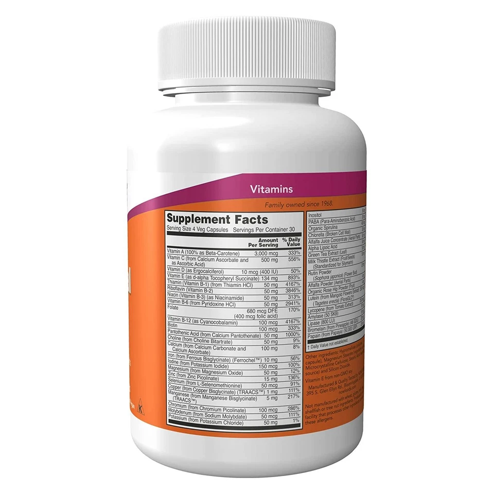 NOW Special Two - 120 cápsulas vegetales con superalimentos verdes y extractos de hierbas Foto 2 de 4