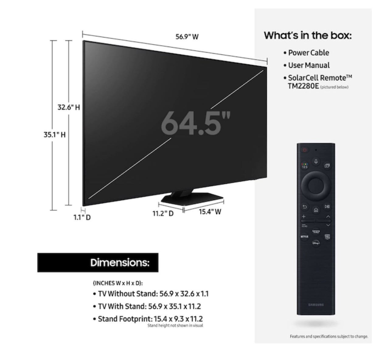 Samsung 65 inch QN85B Neo QLED 4K Mini LED Quantum HDR Smart TV (2022) eBay