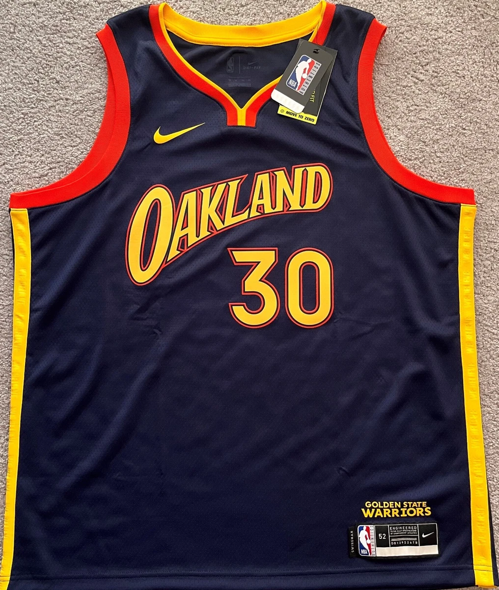 Steph Curry Golden State Warriors Nike City Edition Oakland Jersey NBA BNWT