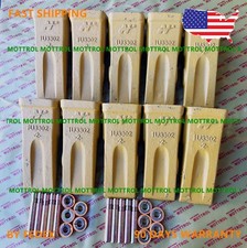 10 PK 1U3302 1U-3302 Bucket Teeth 9J2308 Pins,8E6259 RETAINER FOR J300 Tooth