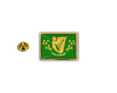 Ansteck-Pin Irland Flagge – 2,4 X 1,7 Cm Mit Schmetterlingsverschluss & Epoxidharz-Schutz